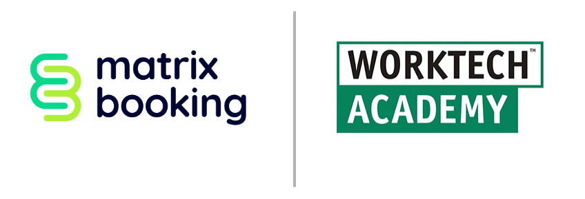 Matrix Booking and Worktech Academy Logos